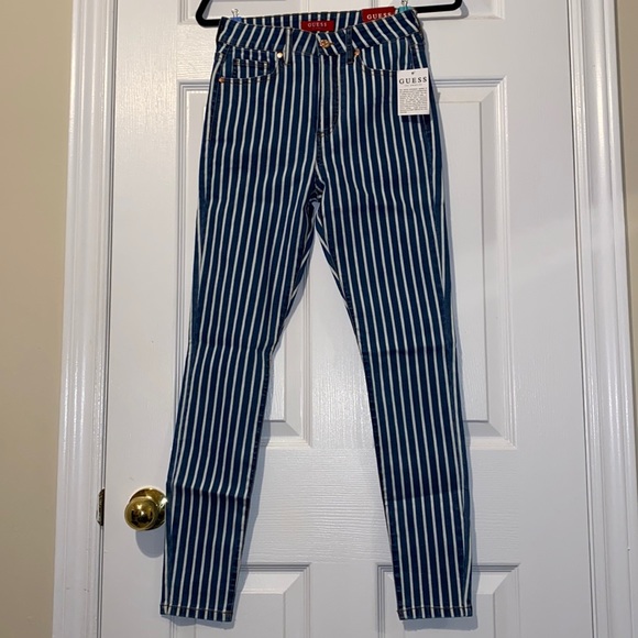 Striped high waist jeans - Picture 5 of 6
